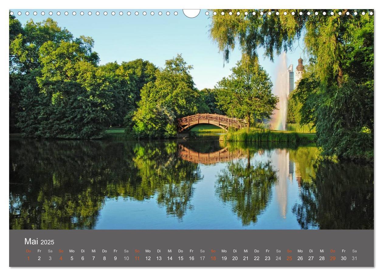 Bild: 9783435632541 | Leipzig - Parks und Landschaften (Wandkalender 2025 DIN A3 quer),...