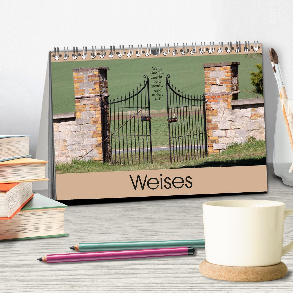 Bild: 9783435832965 | Weises (Tischkalender 2025 DIN A5 quer), CALVENDO Monatskalender