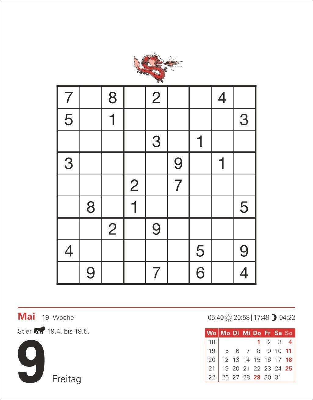 Bild: 9783840033926 | Sudoku Tagesabreißkalender 2025 - Das Kult-Rätsel aus Japan | Krüger