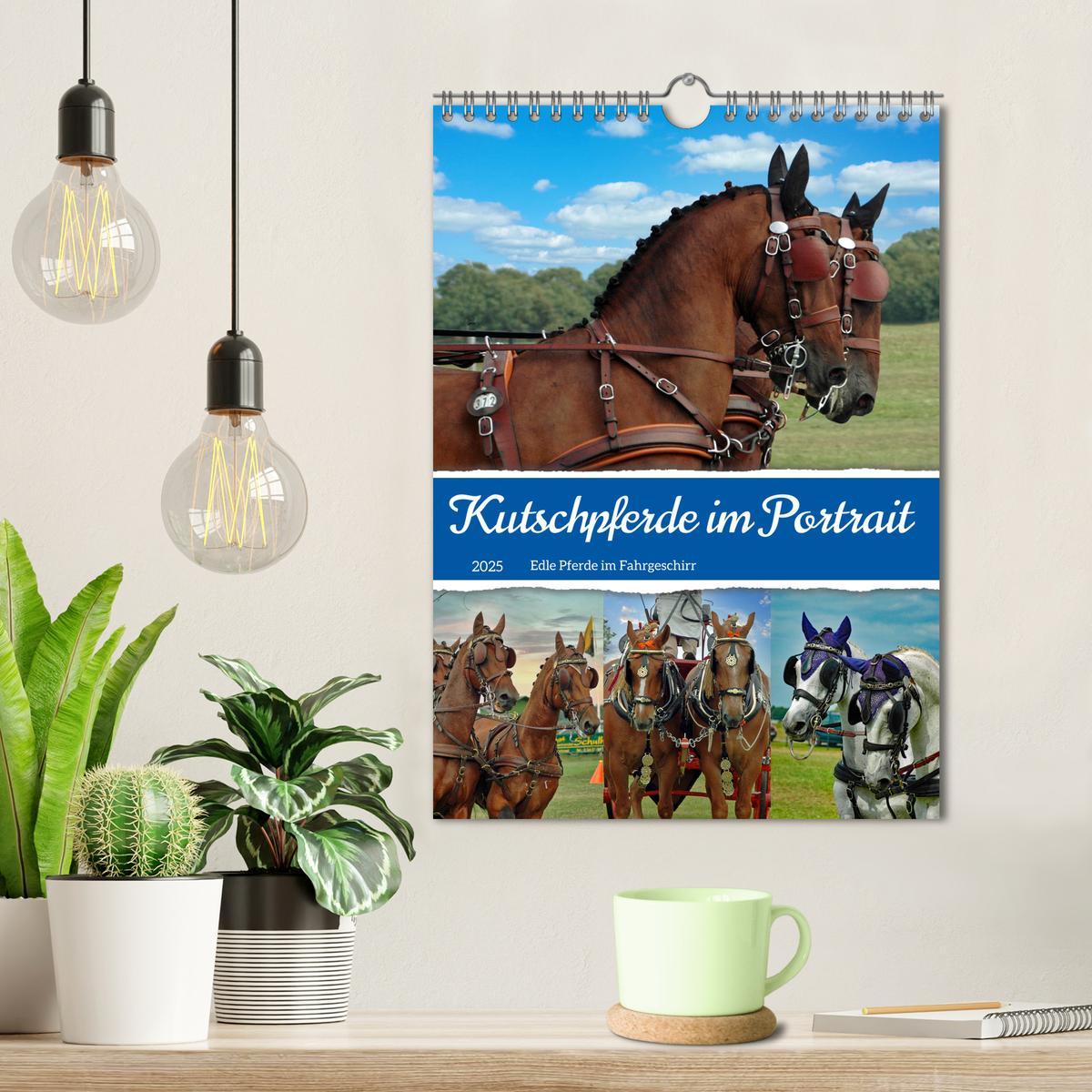 Bild: 9783435901432 | Kutschpferde im Portait (Wandkalender 2025 DIN A4 hoch), CALVENDO...