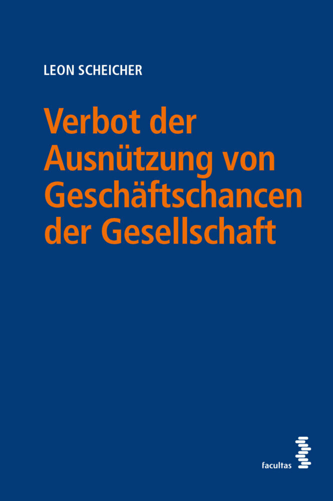 Cover: 9783708922621 | Verbot der Ausnützung von Geschäftschancen der Gesellschaft | Buch