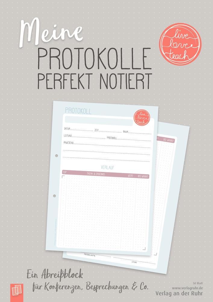 Cover: 9783834644268 | Meine Protokolle perfekt notiert "live - love - teach" | Stück | 2020