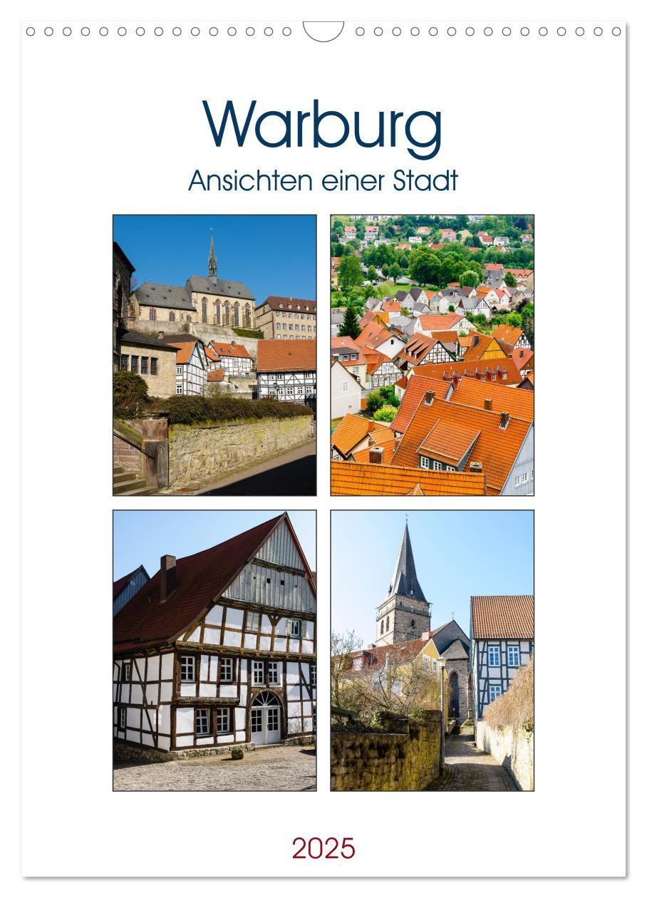 Cover: 9783435990962 | Warburg - Ansichten einer Stadt (Wandkalender 2025 DIN A3 hoch),...