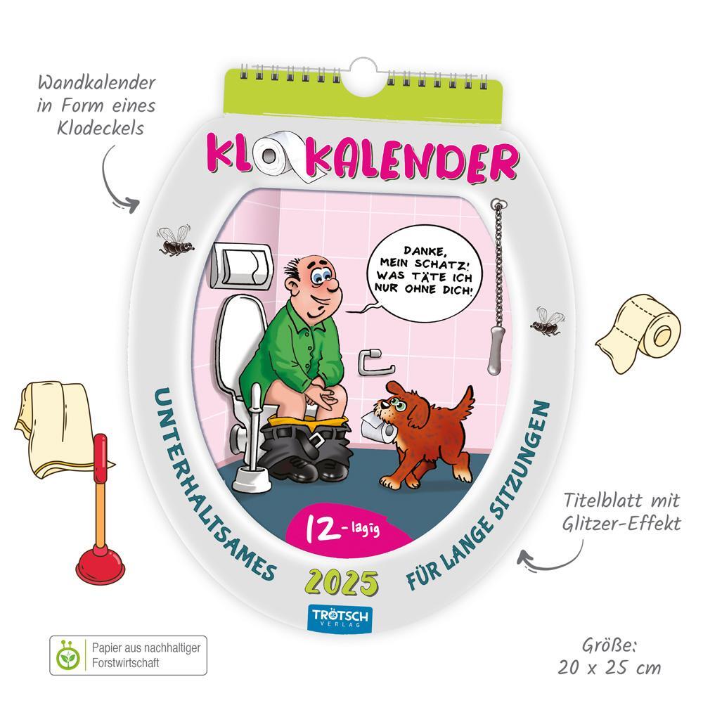 Bild: 9783988022233 | Trötsch Formkalender Klokalender 2025 unterhaltsames für lange...