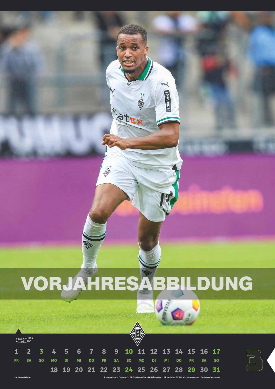 Bild: 4002725994394 | Borussia Mönchengladbach 2025 - Fußball-Kalender - Wand-Kalender -...