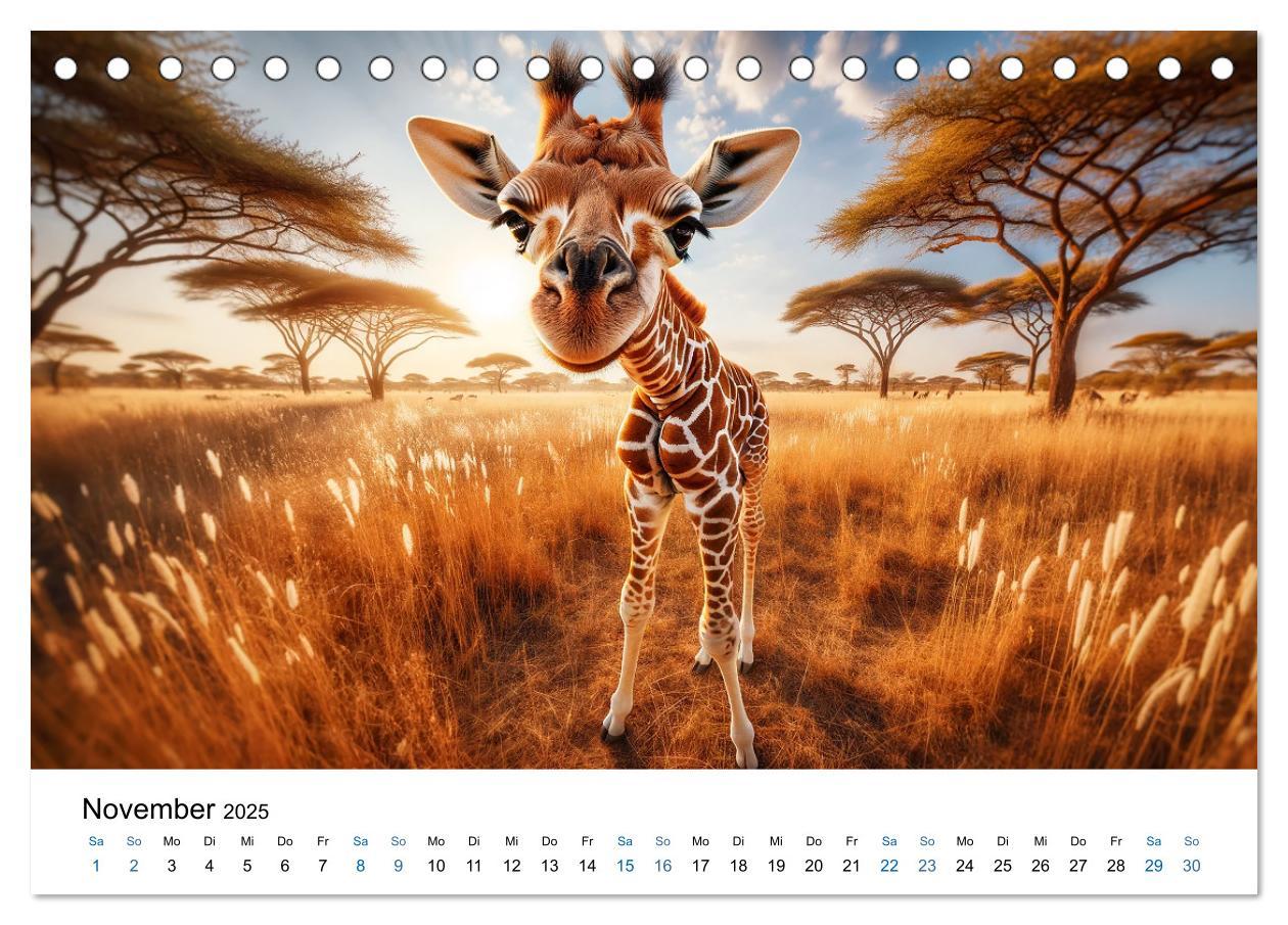 Bild: 9783383766633 | Baby-Tiere (Tischkalender 2025 DIN A5 quer), CALVENDO Monatskalender