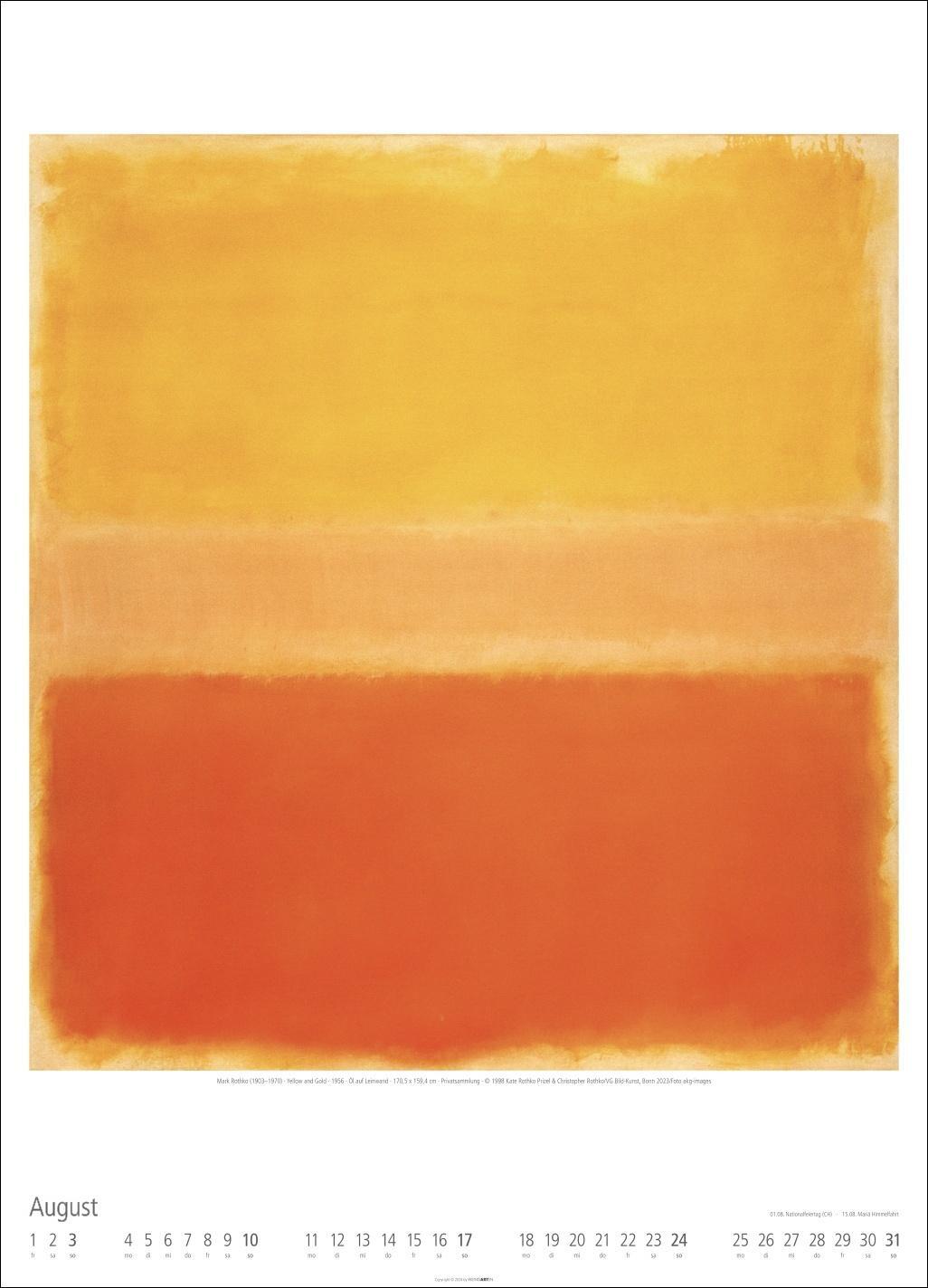 Bild: 9783839900062 | Mark Rothko Kalender 2025 | Kalender | Spiralbindung | 14 S. | Deutsch