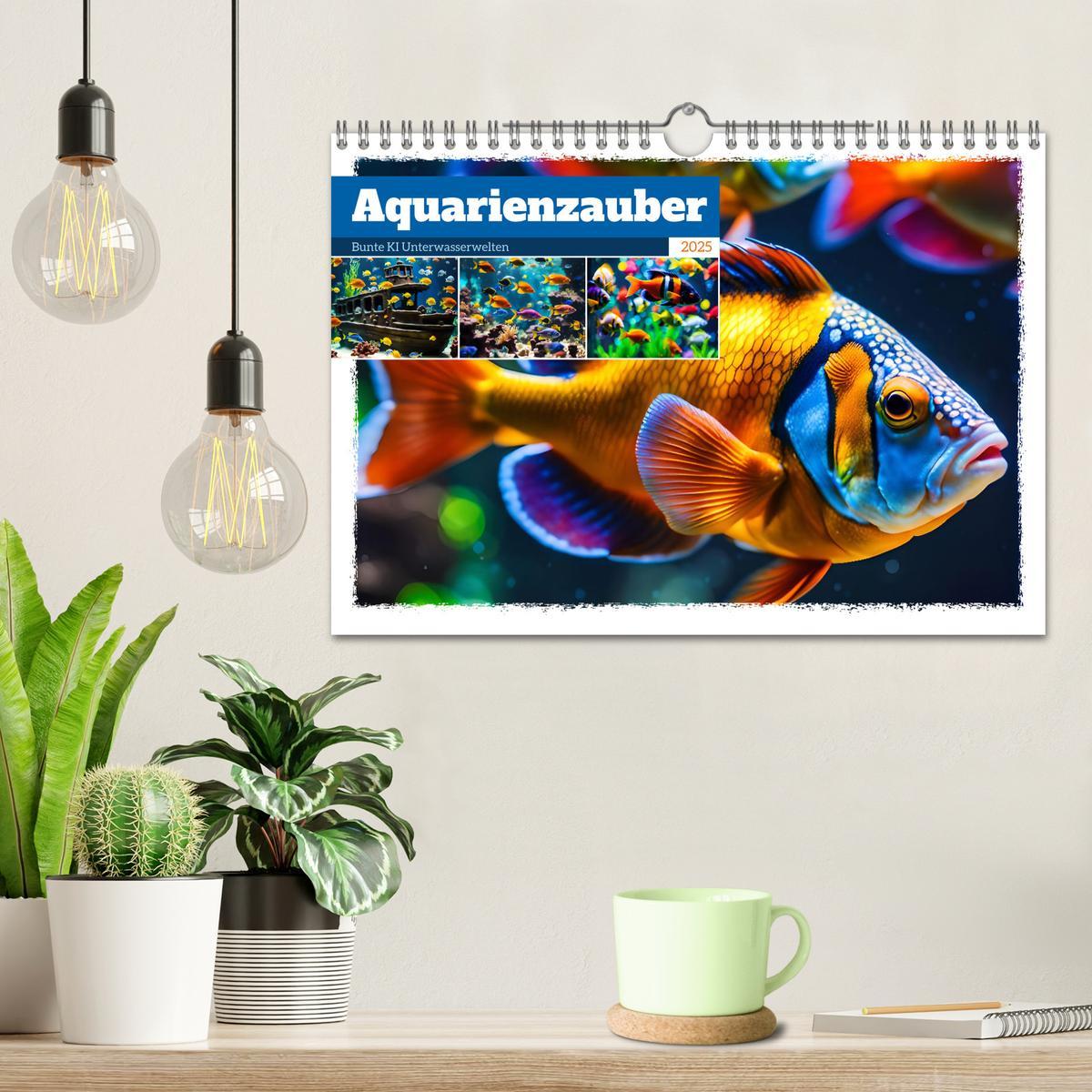 Bild: 9783457144725 | Aquarienzauber - Bunte KI Unterwasserwelten (Wandkalender 2025 DIN...