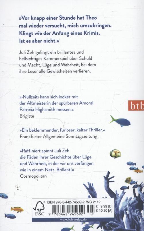 Rückseite: 9783442745692 | Nullzeit | Juli Zeh | Taschenbuch | btb | Deutsch | 2014 | btb