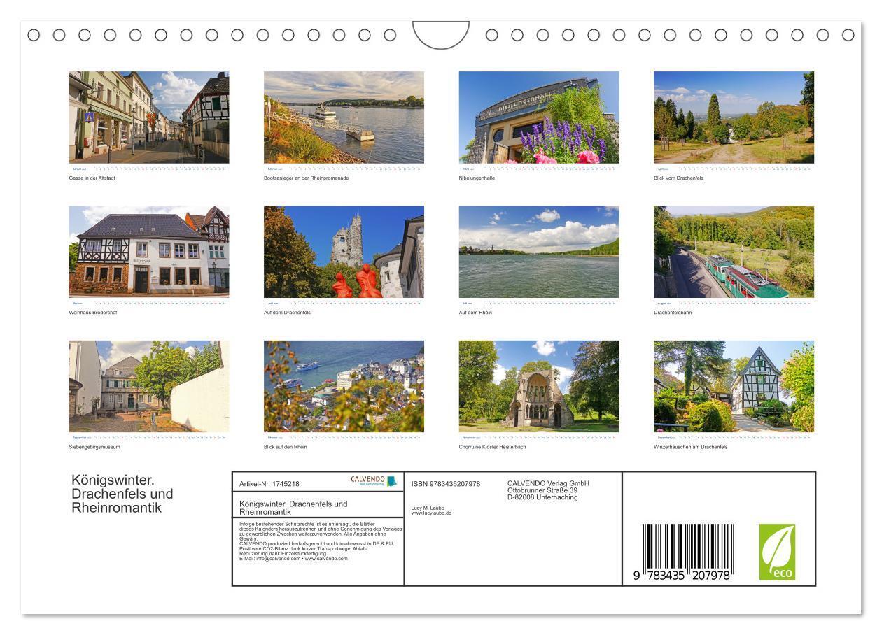 Bild: 9783435207978 | Königswinter. Drachenfels und Rheinromantik (Wandkalender 2025 DIN...