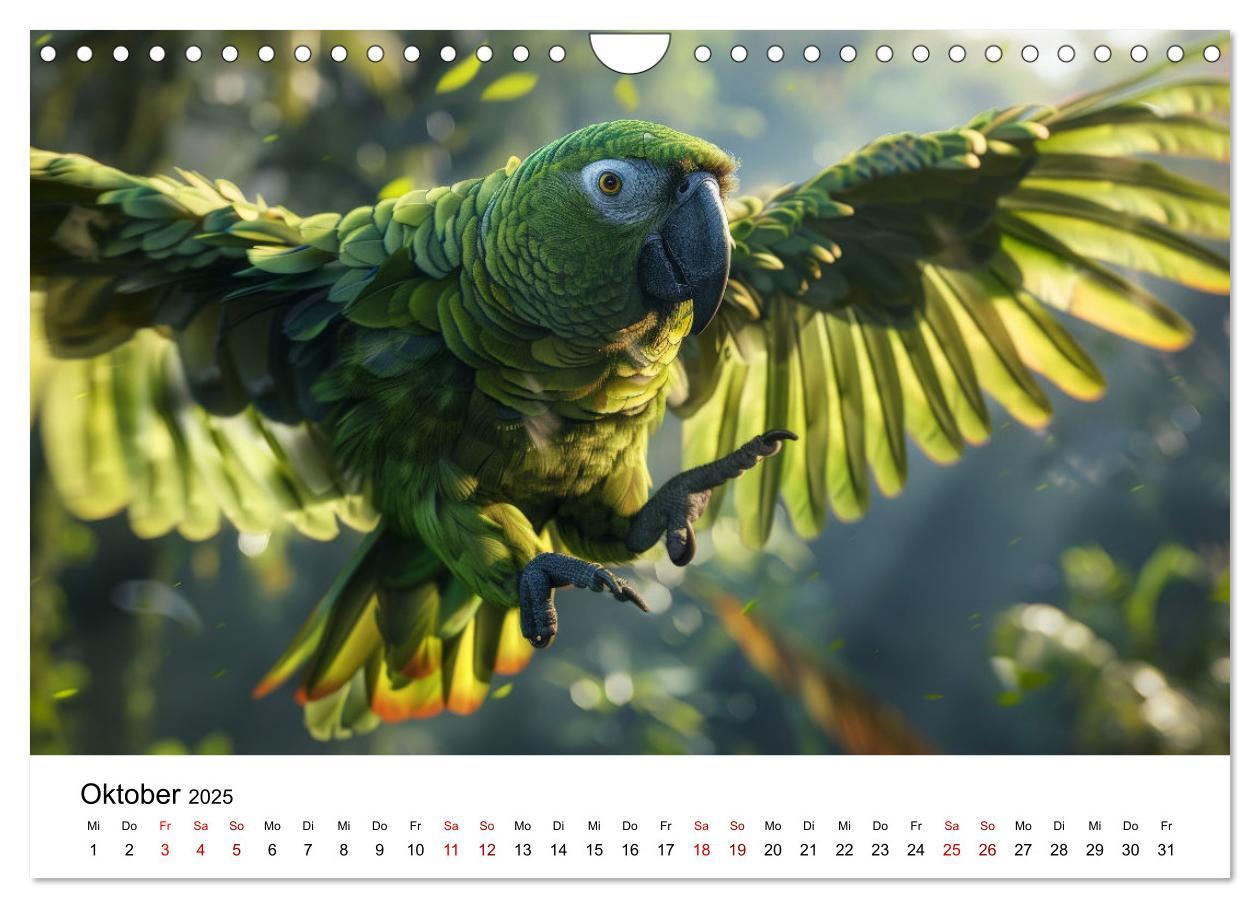 Bild: 9783383795046 | Papageien - Farbenfrohe Paradiesvögel (Wandkalender 2025 DIN A4...