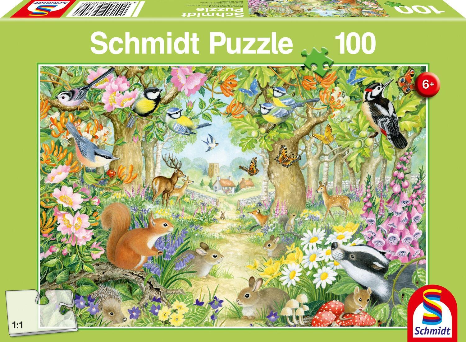 Cover: 4001504563707 | Tiere im Wald. Puzzle 100 Teile | Kinderpuzzle Standard | Spiel | 2020