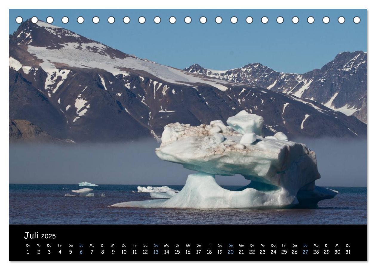 Bild: 9783435771462 | Spitzbergen (Tischkalender 2025 DIN A5 quer), CALVENDO Monatskalender