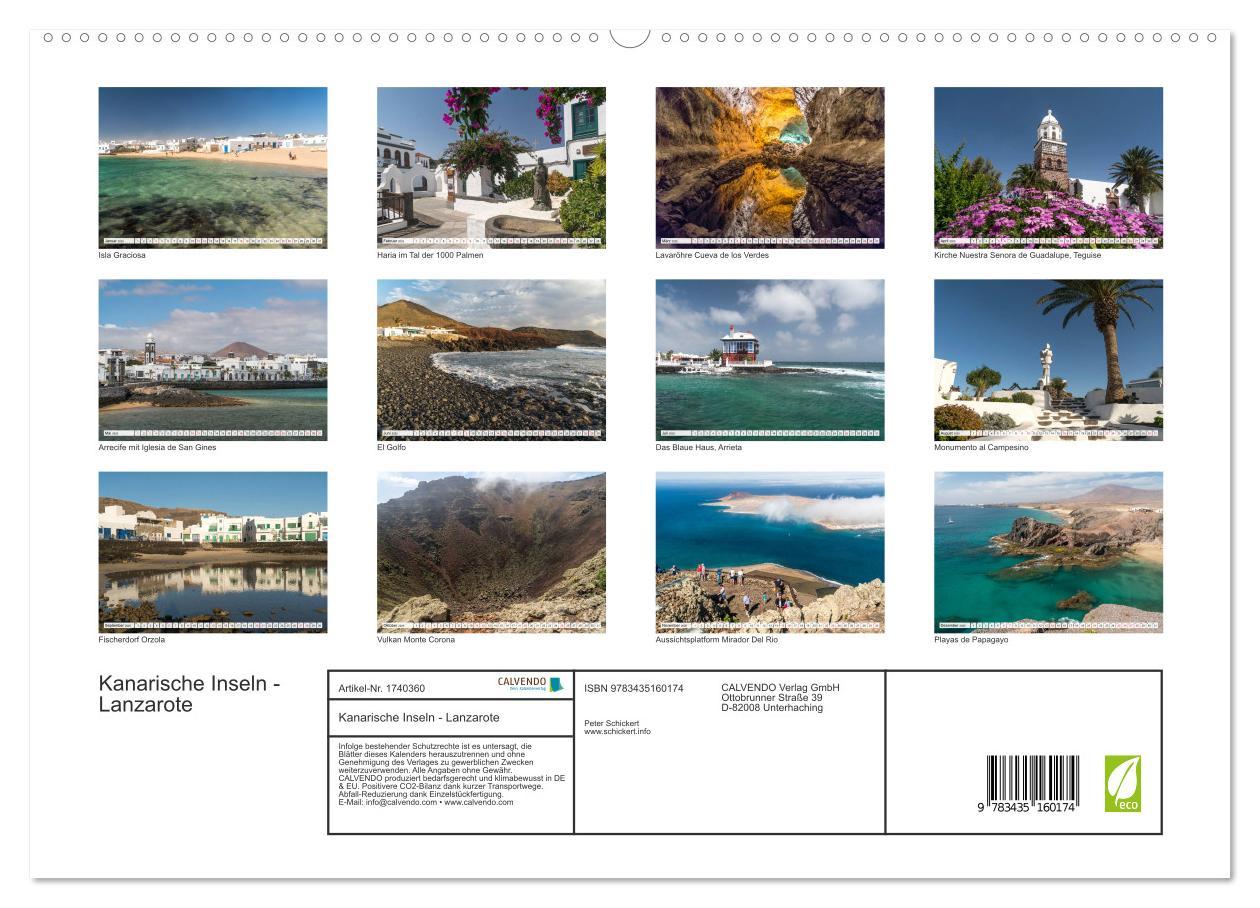 Bild: 9783435160174 | Kanarische Inseln - Lanzarote (Wandkalender 2025 DIN A2 quer),...