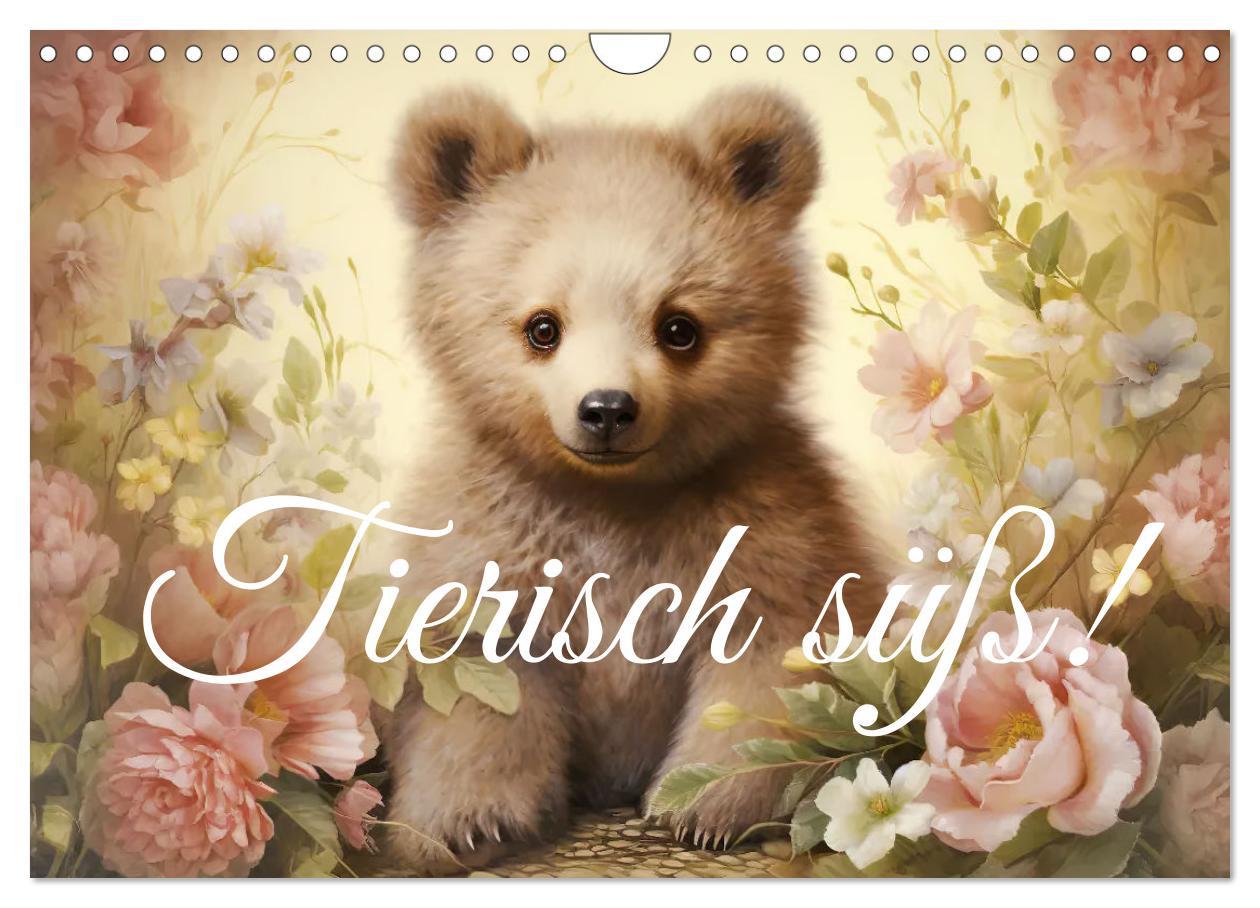 Cover: 9783383794391 | Tierisch süß! (Wandkalender 2025 DIN A4 quer), CALVENDO Monatskalender