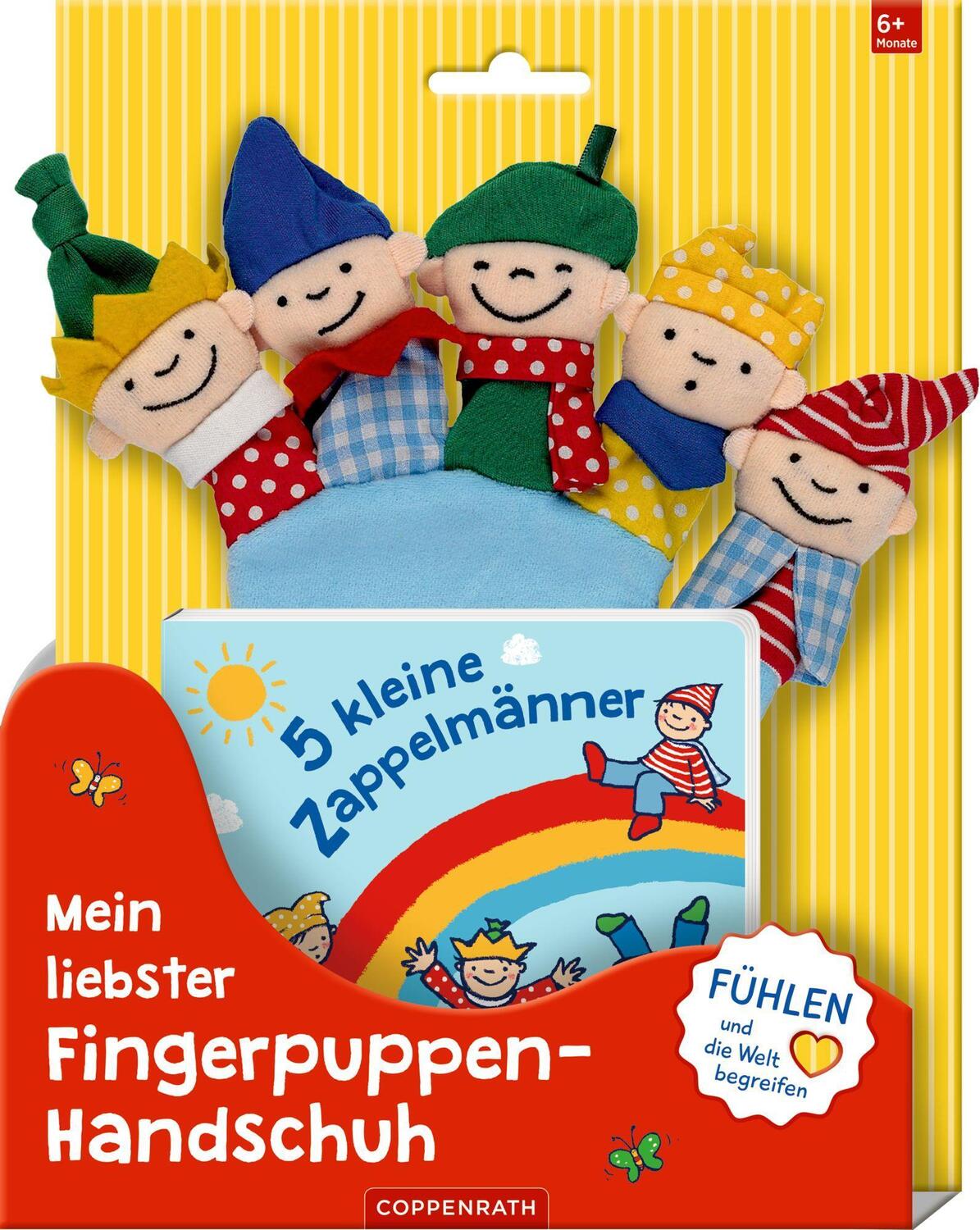 Cover: 4050003954165 | Mein liebster Fingerpuppen-Handschuh: 5 kleine Zappelmänner | Buch