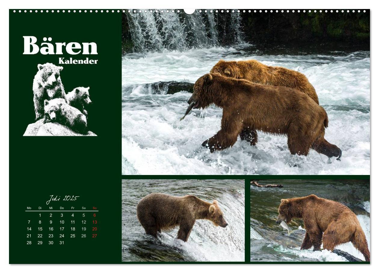 Bild: 9783435709519 | Bärenkalender (Wandkalender 2025 DIN A2 quer), CALVENDO Monatskalender