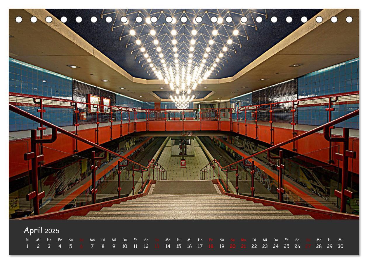 Bild: 9783435316694 | U-Bahn-Stationen des Westens (Tischkalender 2025 DIN A5 quer),...