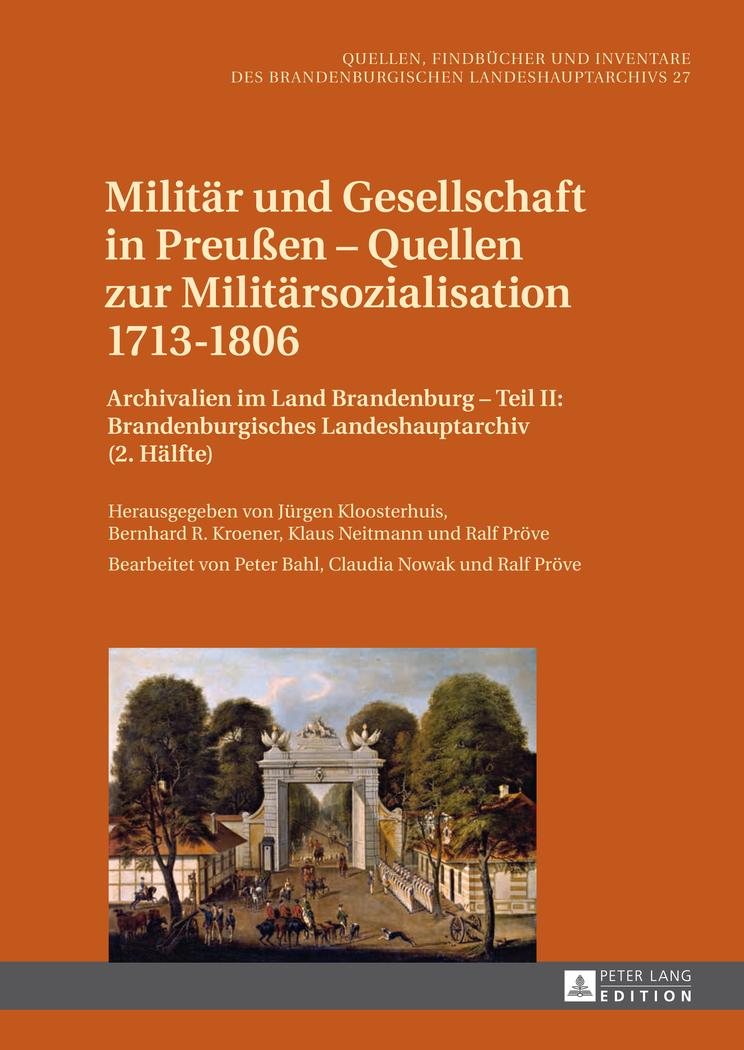 Cover: 9783631627174 | Militär und Gesellschaft in Preußen ¿ Quellen zur...