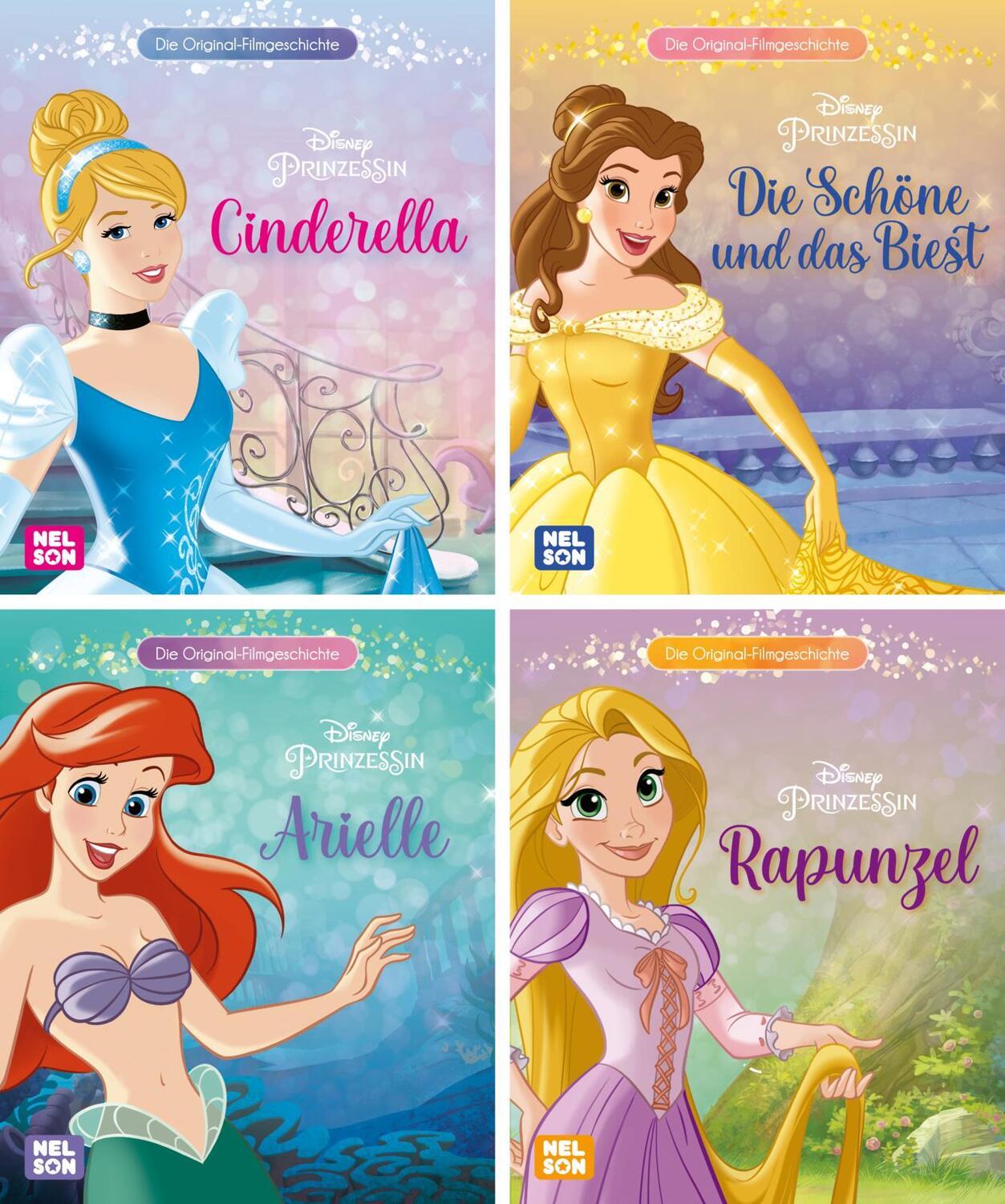 Cover: 9783845120256 | Nelson Mini-Bücher: 4er Disney Prinzessin 13-16 | Box | 20 S. | 2022