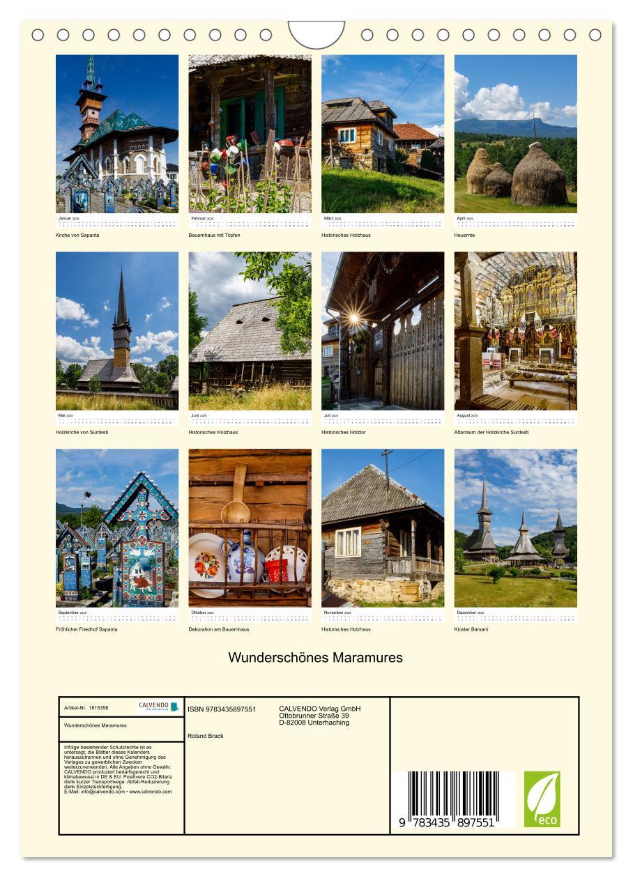 Bild: 9783435897551 | Wunderschönes Maramures (Wandkalender 2025 DIN A4 hoch), CALVENDO...