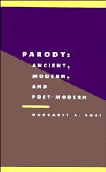 Cover: 9780521429245 | Parody | Ancient, Modern, and Post-Modern | Margaret A. Rose | Buch