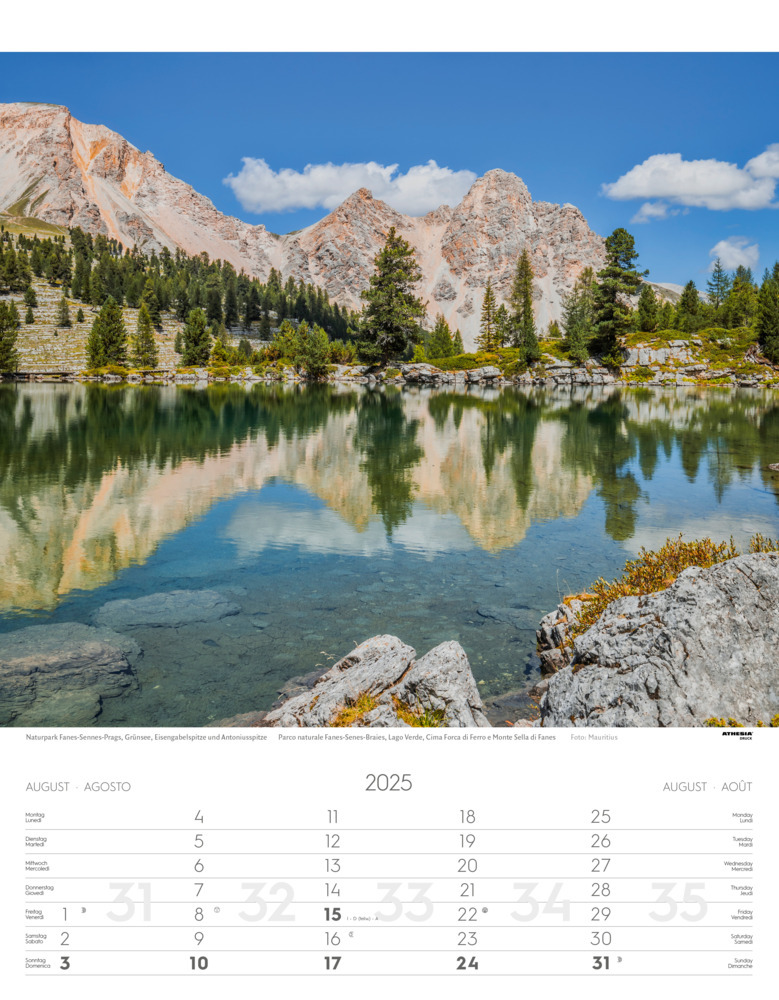 Bild: 9788868397395 | Weltnaturerbe Dolomiten Kalender 2025 | Athesia-Tappeiner Verlag