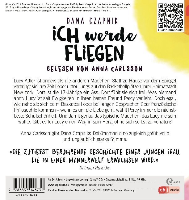 Bild: 9783837145731 | Ich werde fliegen, 2 Audio-CD, MP3 | Ungekürzte Ausgabe, Lesung | CD