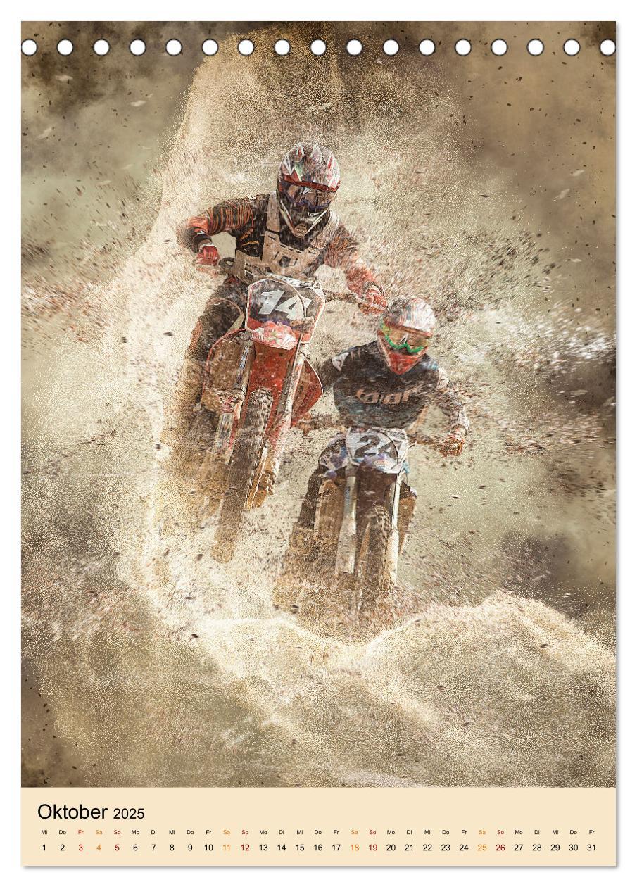 Bild: 9783435890385 | Motocross - Sport der Extreme (Tischkalender 2025 DIN A5 hoch),...