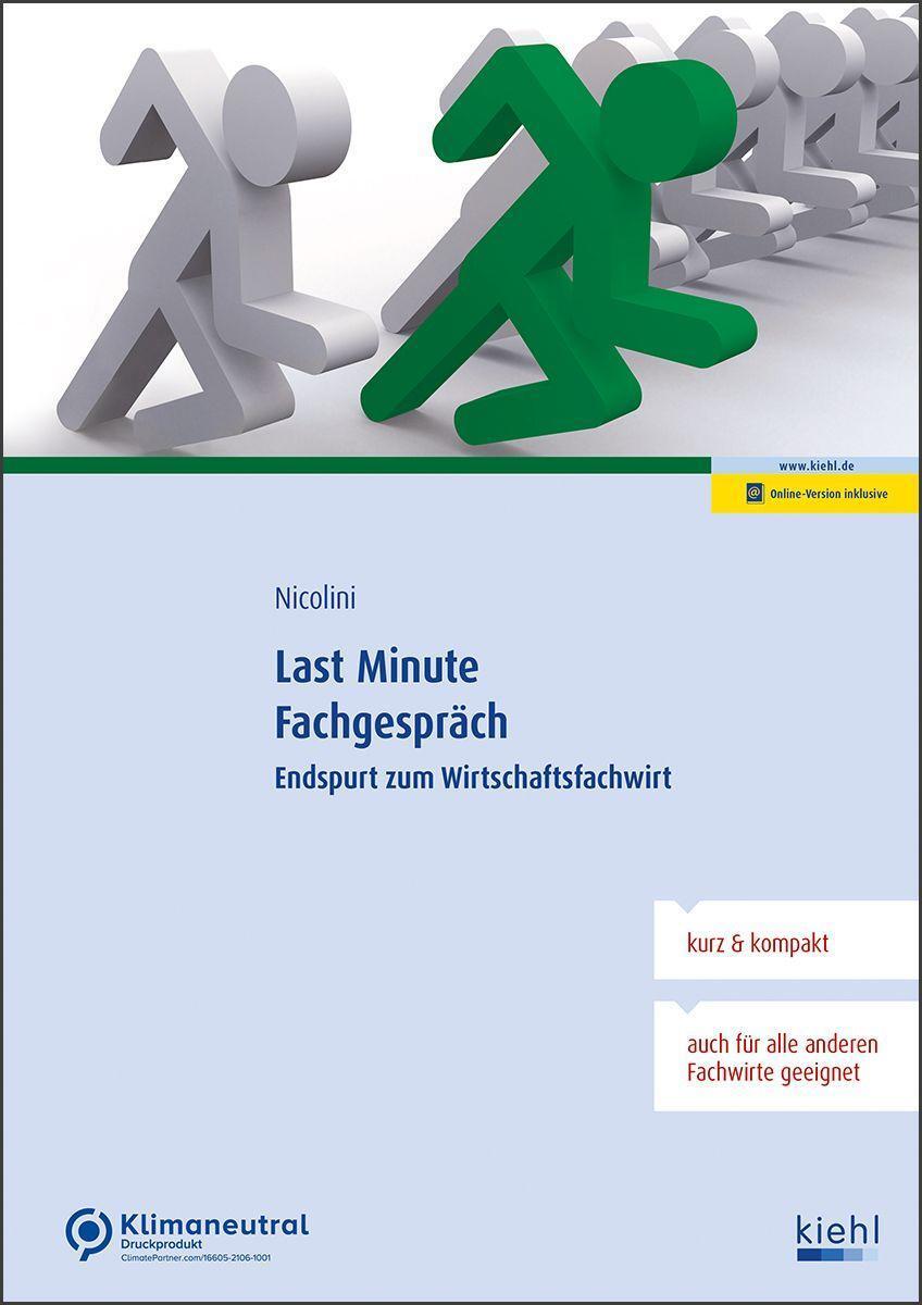 Cover: 9783470108513 | Last Minute Fachgespräch | Endspurt zum Wirtschaftsfachwirt | Nicolini