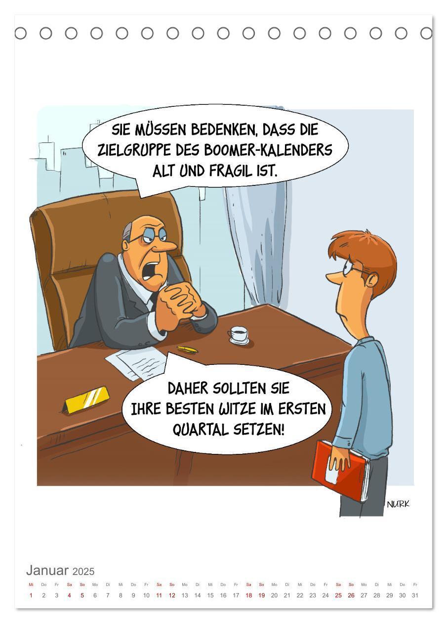 Bild: 9783383813238 | Okay, Boomer - Cartoons (Tischkalender 2025 DIN A5 hoch), CALVENDO...