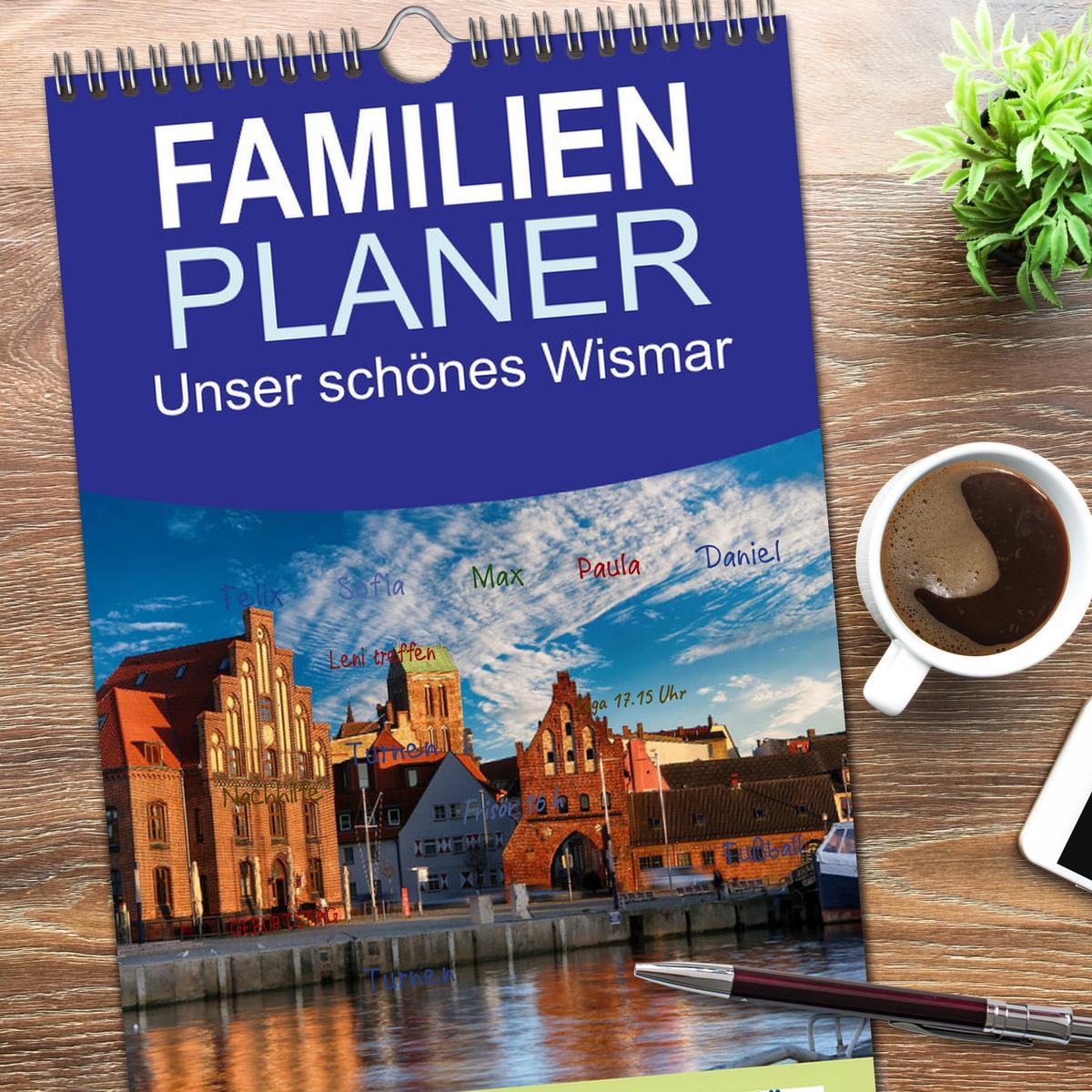 Bild: 9783457095454 | Familienplaner 2025 - Unser schönes Wismar mit 5 Spalten...