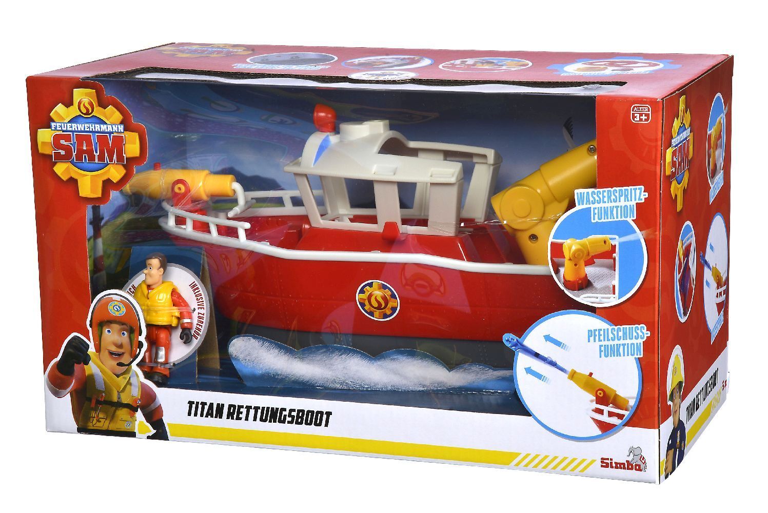 Bild: 4006592085278 | Sam Titan Feuerwehrboot | Windowbox | 109252580 | 2023 | Simba Toys