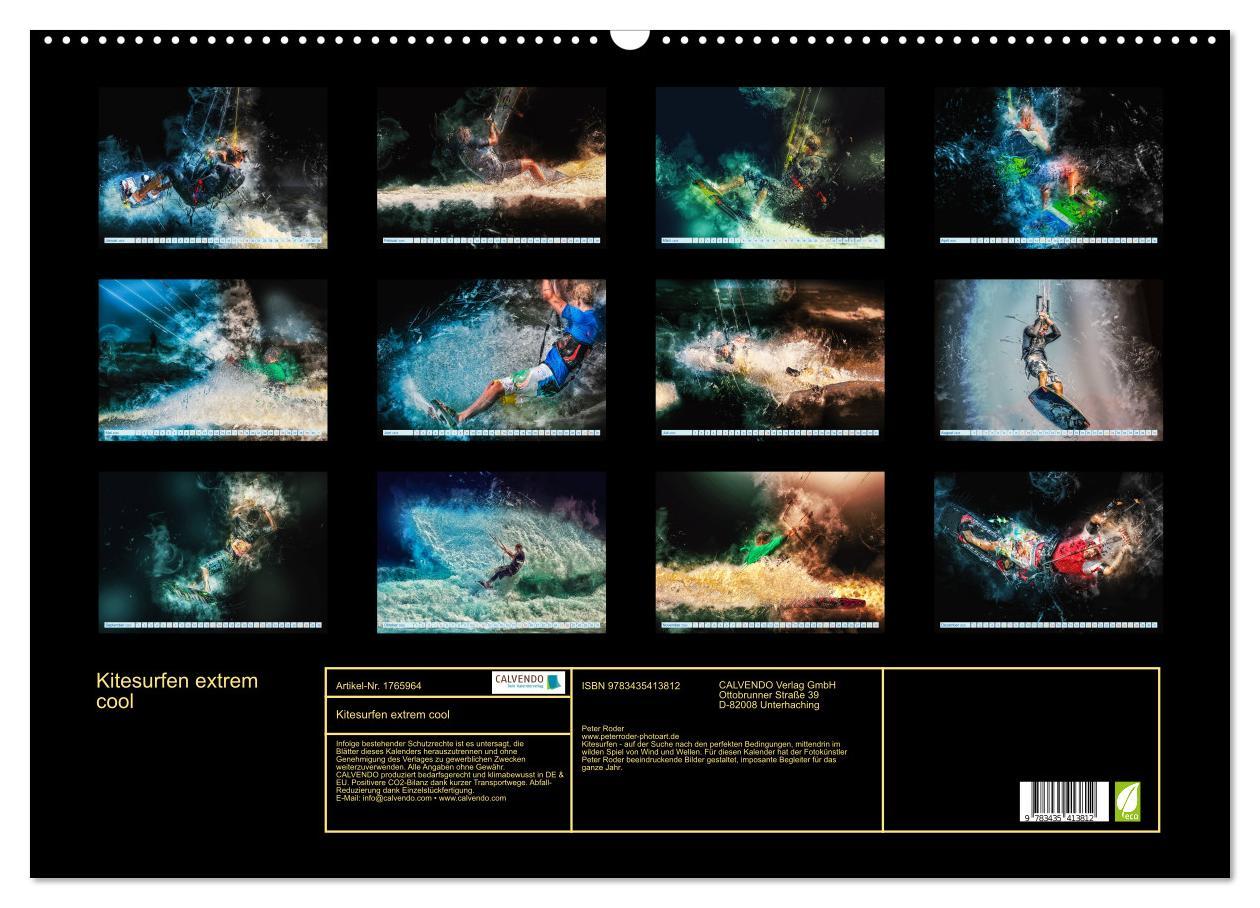 Bild: 9783435413812 | Kitesurfen extrem cool (Wandkalender 2025 DIN A2 quer), CALVENDO...