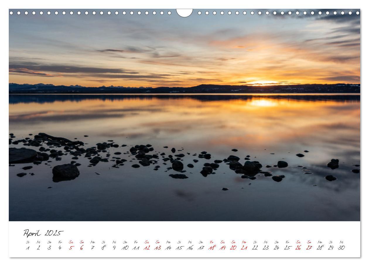 Bild: 9783435088294 | Sonnenuntergang am Ammersee (Wandkalender 2025 DIN A3 quer),...