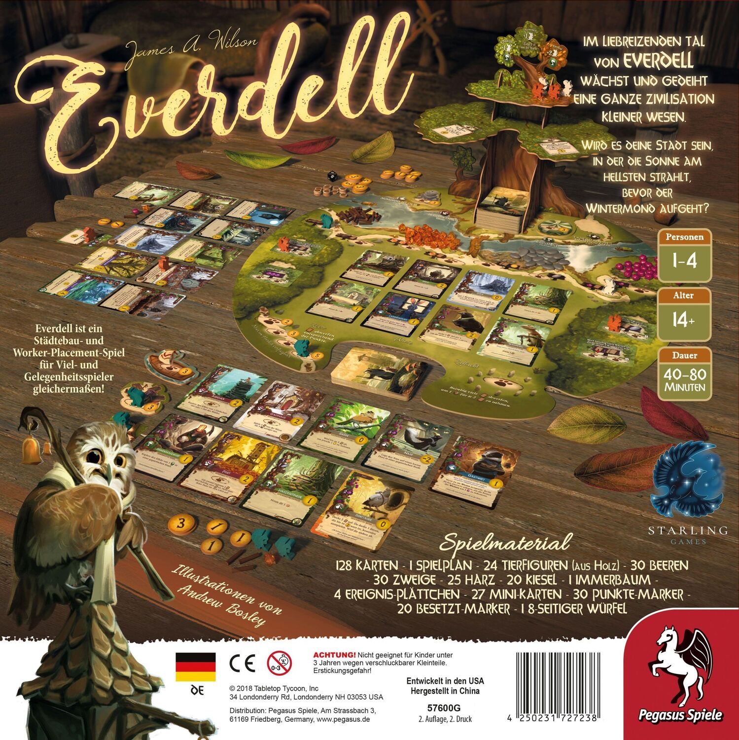 Bild: 4250231727238 | Everdell (deutsche Ausgabe) | James A. Wilson | Spiel | Brettspiel