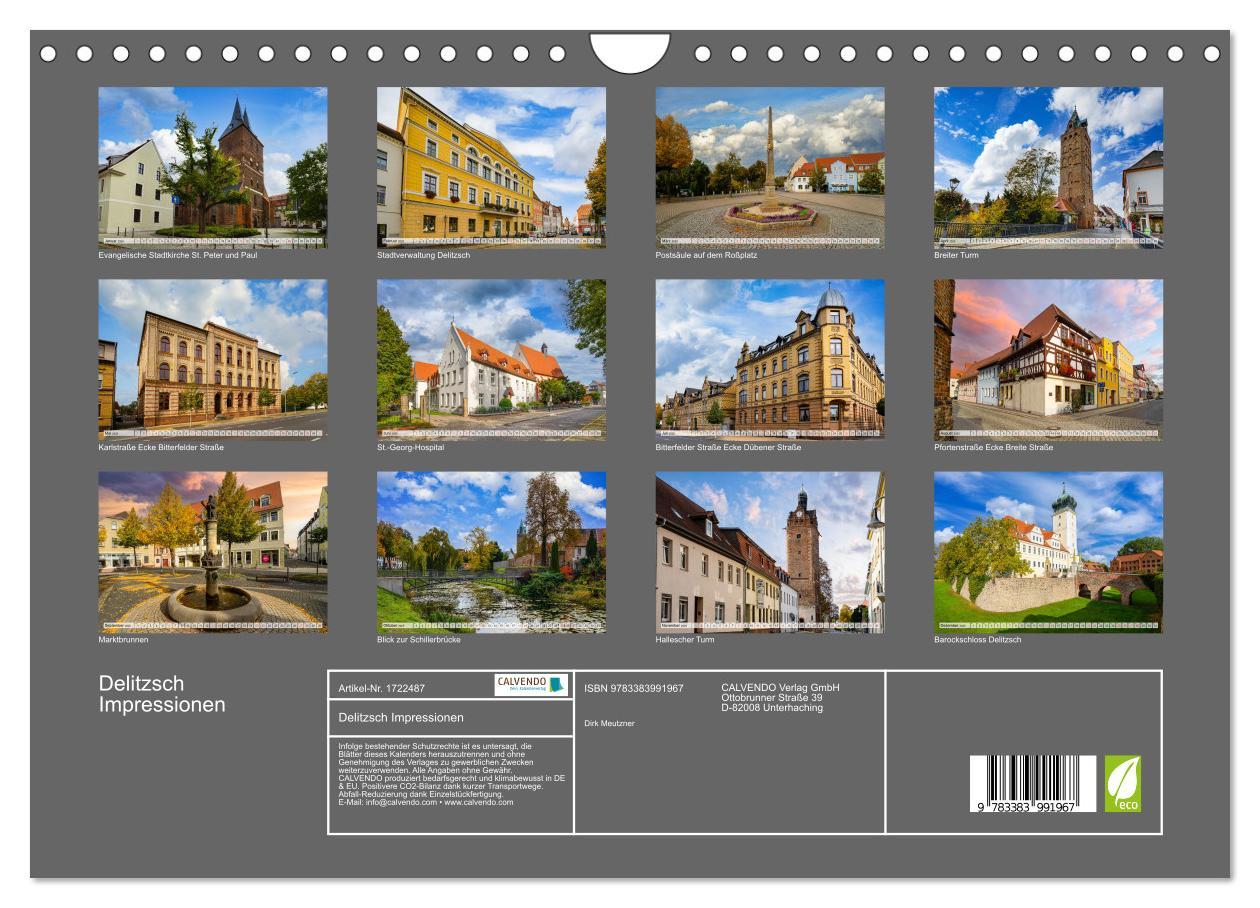 Bild: 9783383991967 | Delitzsch Impressionen (Wandkalender 2025 DIN A4 quer), CALVENDO...