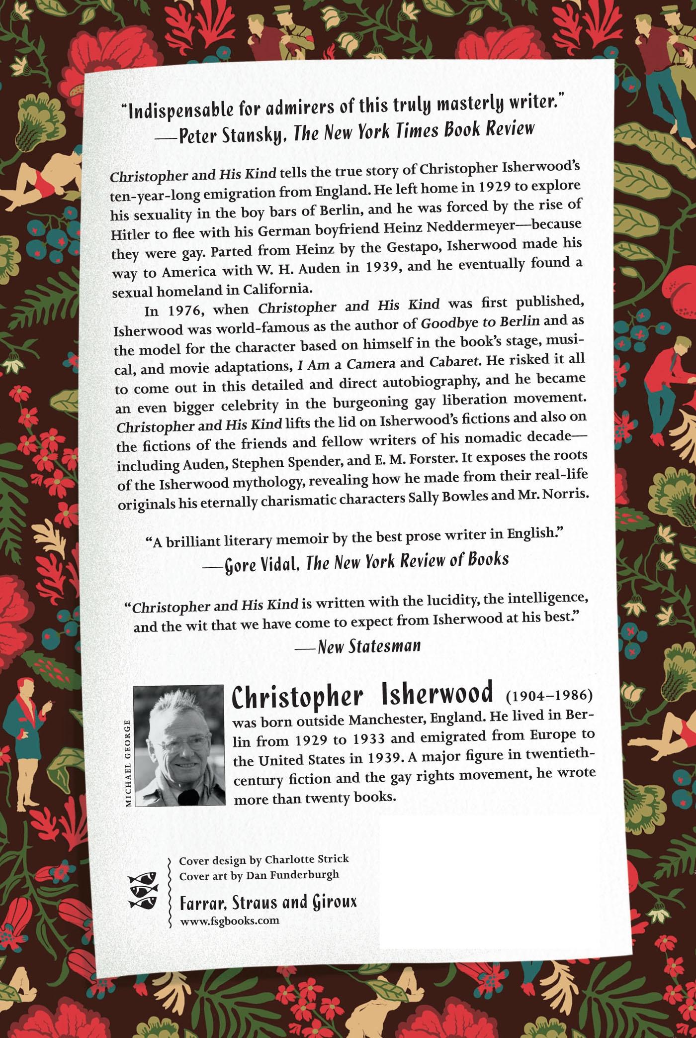 Rückseite: 9780374535223 | Christopher and His Kind | Christopher Isherwood | Taschenbuch | 2015