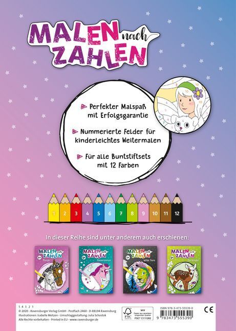 Bild: 9783473555390 | Malen nach Zahlen ab 5: Regenbogenland | Isabelle Metzen | Taschenbuch