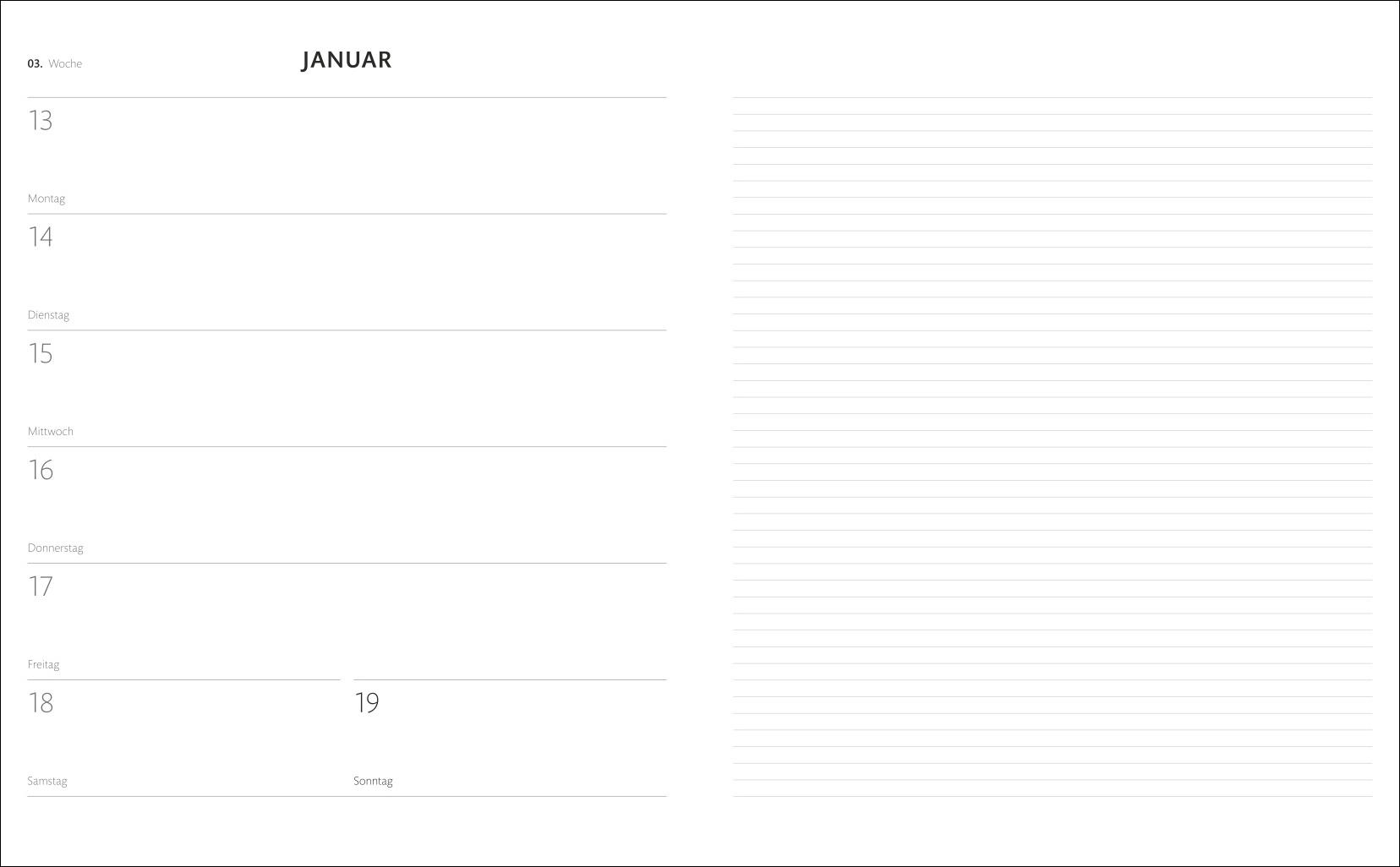 Bild: 9783756408115 | Kombitimer schwarz groß 2025 | Heye | Kalender | Bürokalender Heye