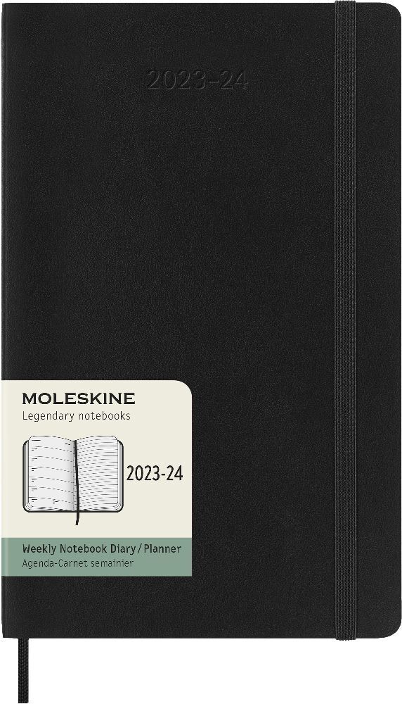 Bild: 8056598856941 | Moleskine 18 Monate Wochen Notizkalender 2023/2024, Large/A5, Schwarz