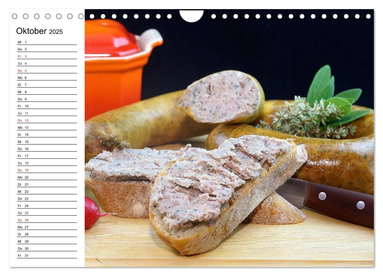 Bild: 9783435505708 | Brotzeit. Herzhaft und beliebt (Wandkalender 2025 DIN A4 quer),...