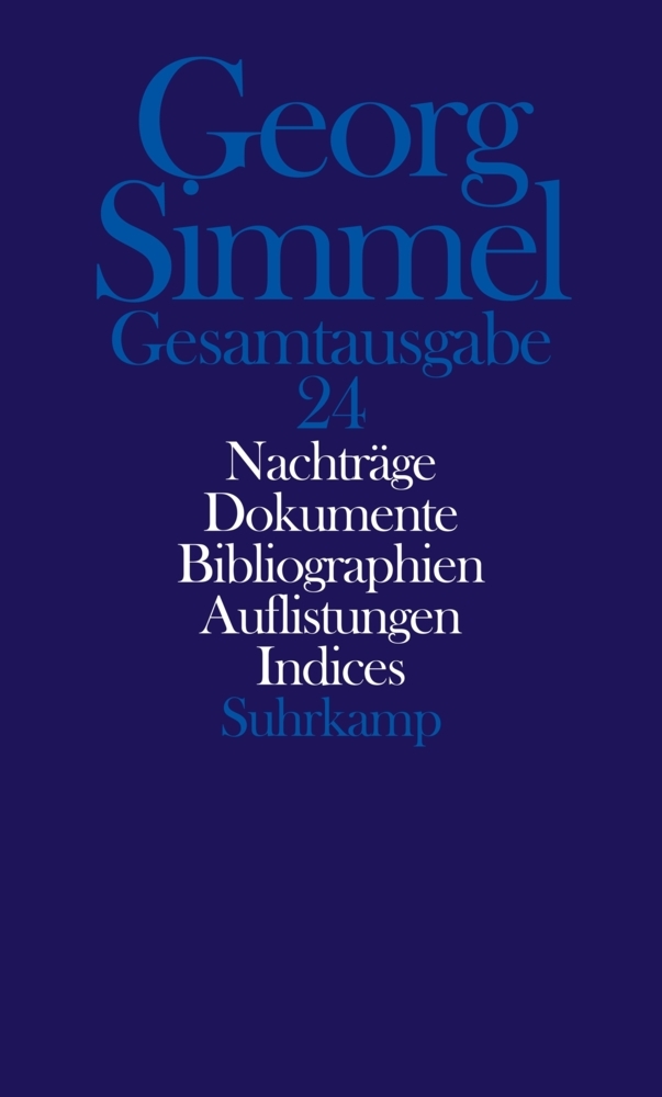 Cover: 9783518579749 | Nachträge. Dokumente. Gesamtbibliographie. Übersichten. Indices | Buch