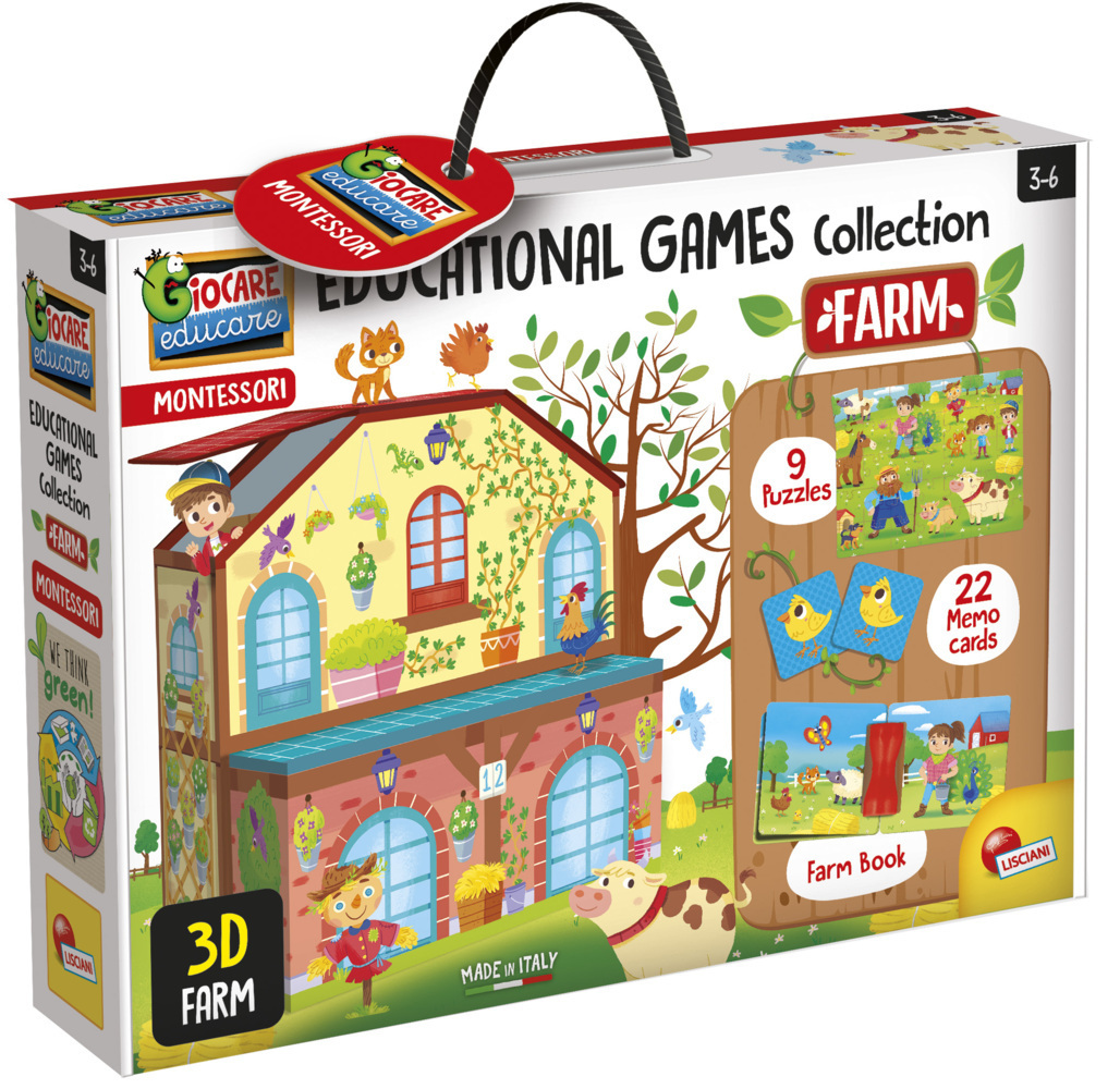 Bild: 8008324081066 | Educational Games Collection - Farm | Spiel | 2021 | LiscianiGiochi