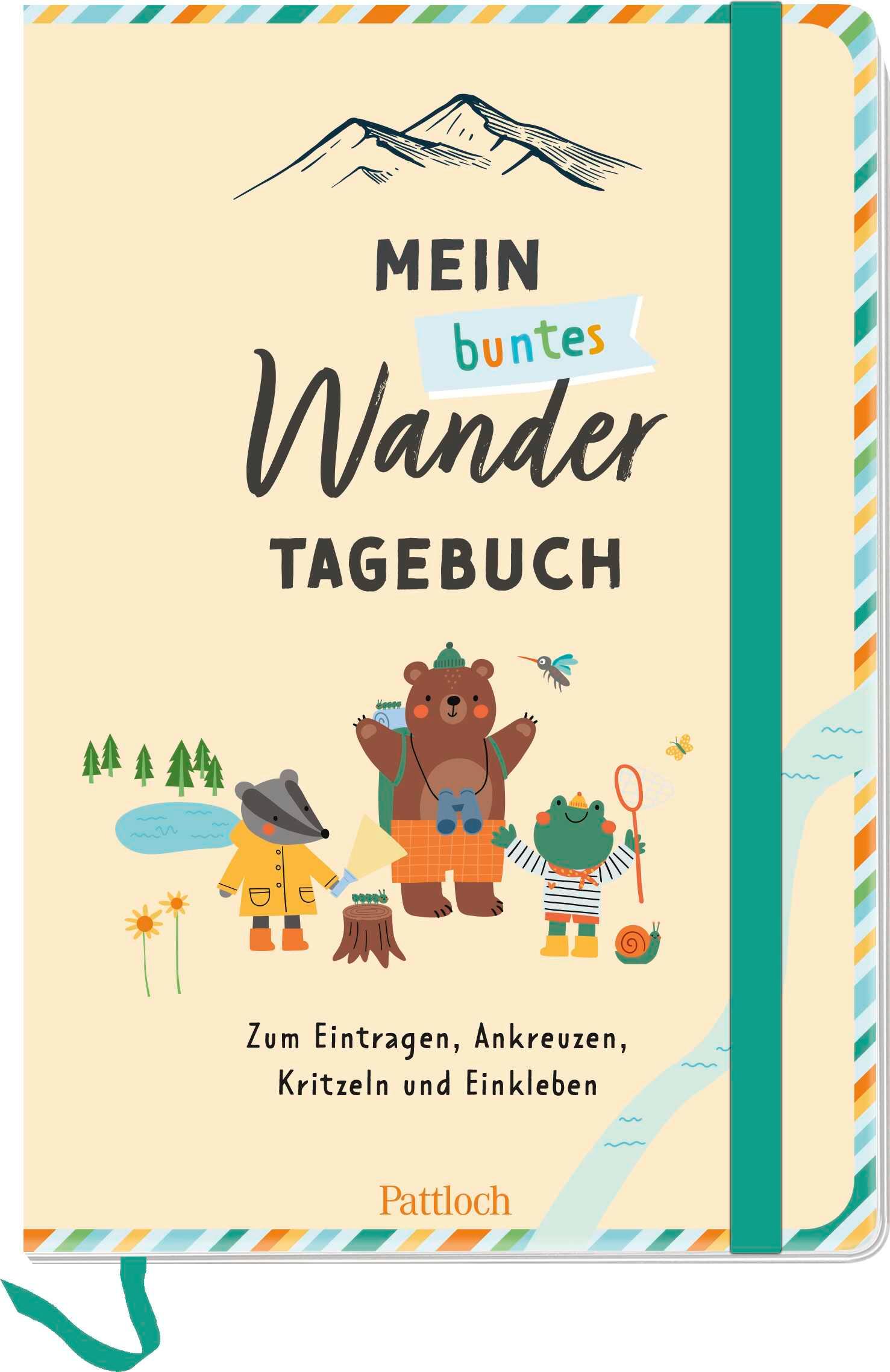 Cover: 4260308345821 | Mein buntes Wandertagebuch | Pattloch Verlag | Notizbuch | 96 S.