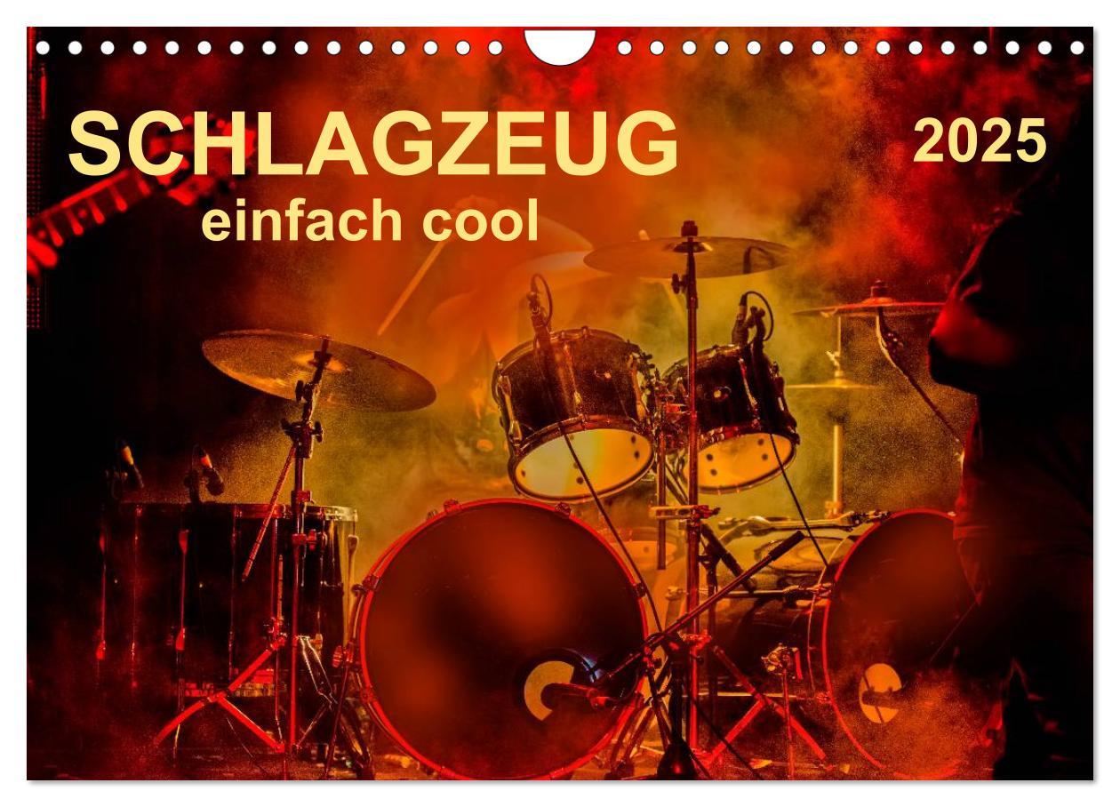 Cover: 9783435593408 | Schlagzeug - einfach cool (Wandkalender 2025 DIN A4 quer), CALVENDO...