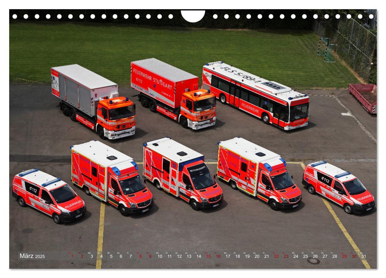 Bild: 9783383968068 | Einsatzfahrzeuge der Feuerwehr Stuttgart (Wandkalender 2025 DIN A4...