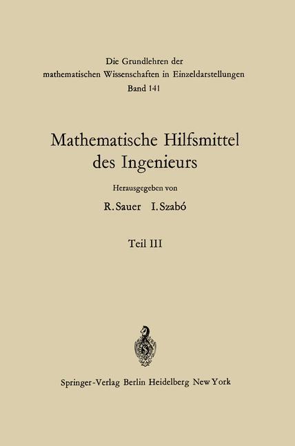 Cover: 9783642950315 | Mathematische Hilfsmittel des Ingenieurs | Robert Sauer (u. a.) | Buch