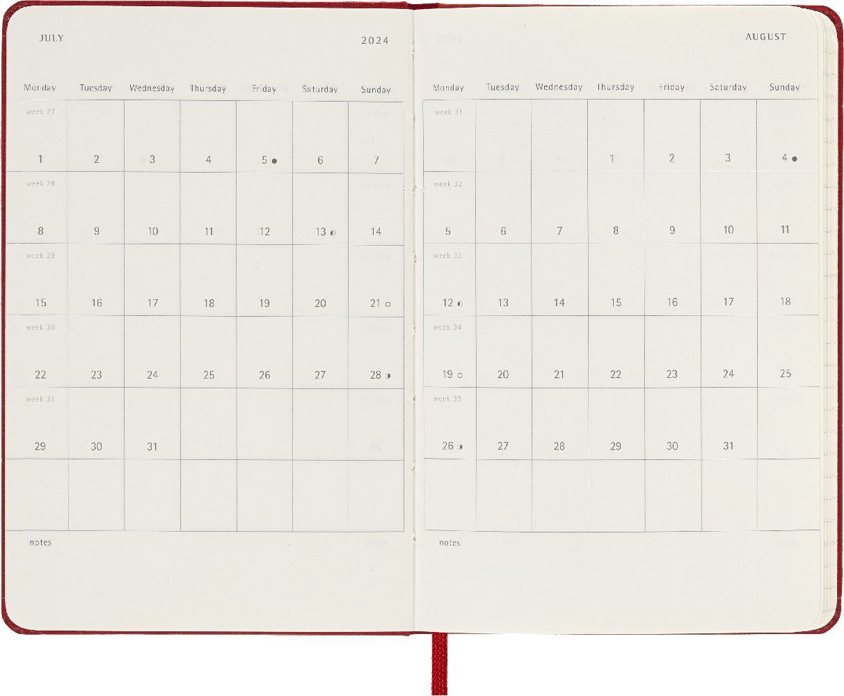 Bild: 8056598856989 | Moleskine 18 Monate Wochen Notizkalender 2023/2024, Pocket/A6,...