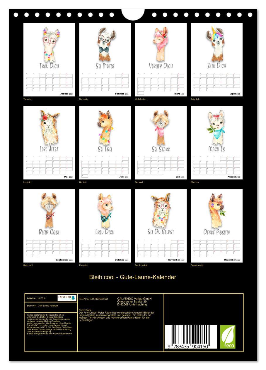 Bild: 9783435904150 | Bleib cool - Gute-Laune-Kalender (Wandkalender 2025 DIN A4 hoch),...